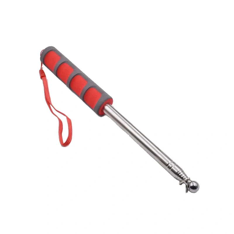 Hot Selling 120cm Stainless Steel Telescopic Flagpole Portable Handheld Poles For Flags Windsock tour guide flagpole