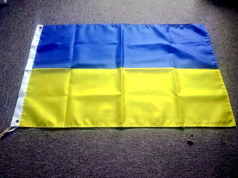 90*150cm/60*90cm/40*60cm/5*3ft Ukraine Flag Large Polyester Ukrainian National Country Flag and Banner