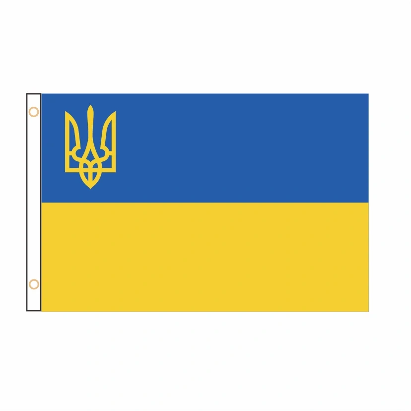 90*150cm/60*90cm/40*60cm/5*3ft Ukraine Flag Large Polyester Ukrainian National Country Flag and Banner