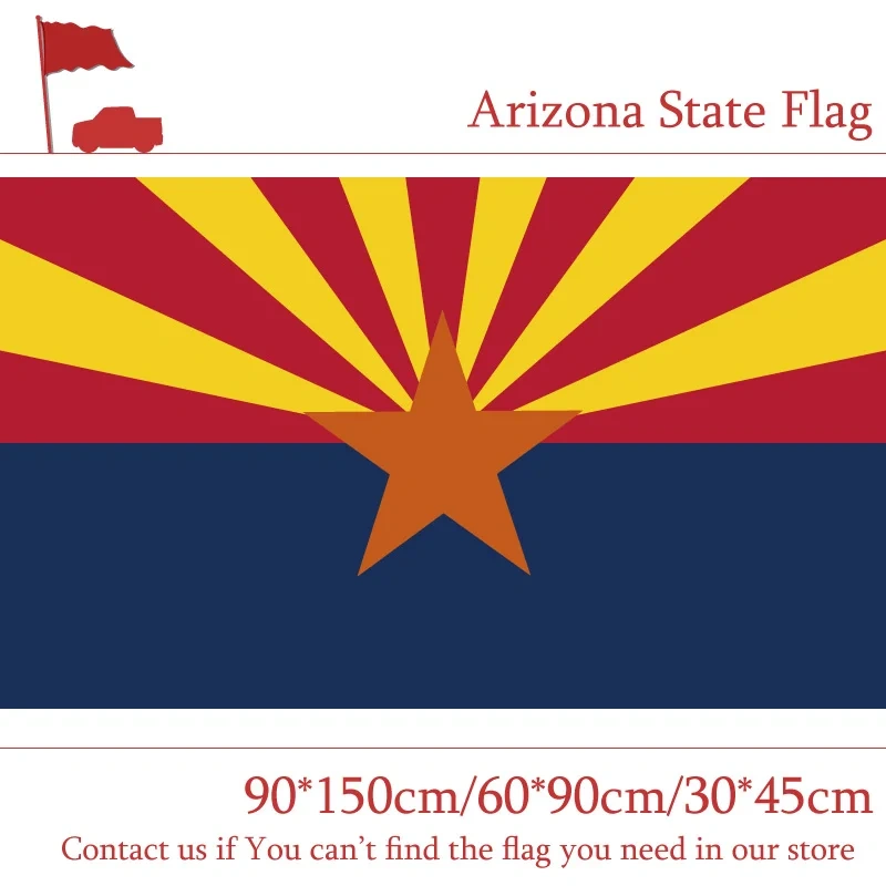 Arizona State Flag 3*5 Feet Banner 90*150cm 60*90cm 40*60cm Flying Flag  15*21cm Hand Flag America For Campaign Vote
