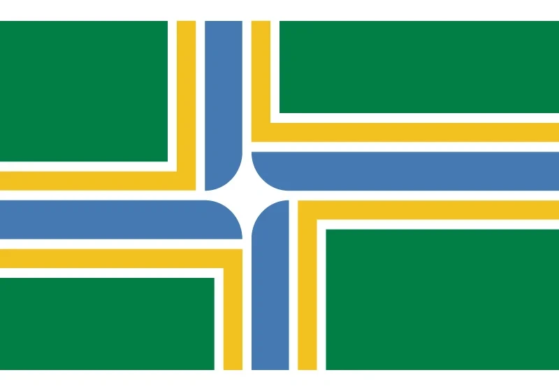 Portland City Flag Of Oregon State 60*90cm 90*150cm 3x5ft Banners 100d Polyester For Home Decoration