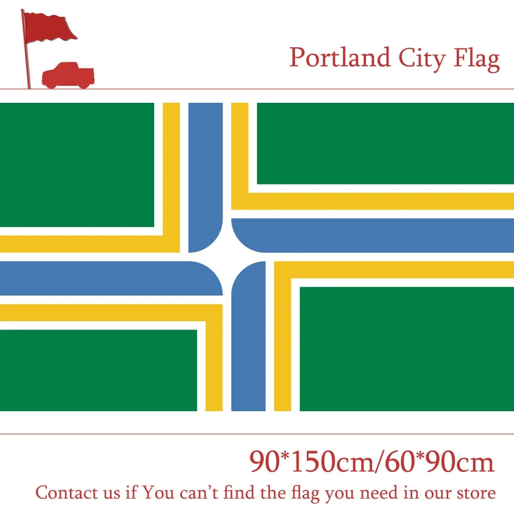 Portland City Flag Of Oregon State 60*90cm 90*150cm 3x5ft Banners 100d Polyester For Home Decoration