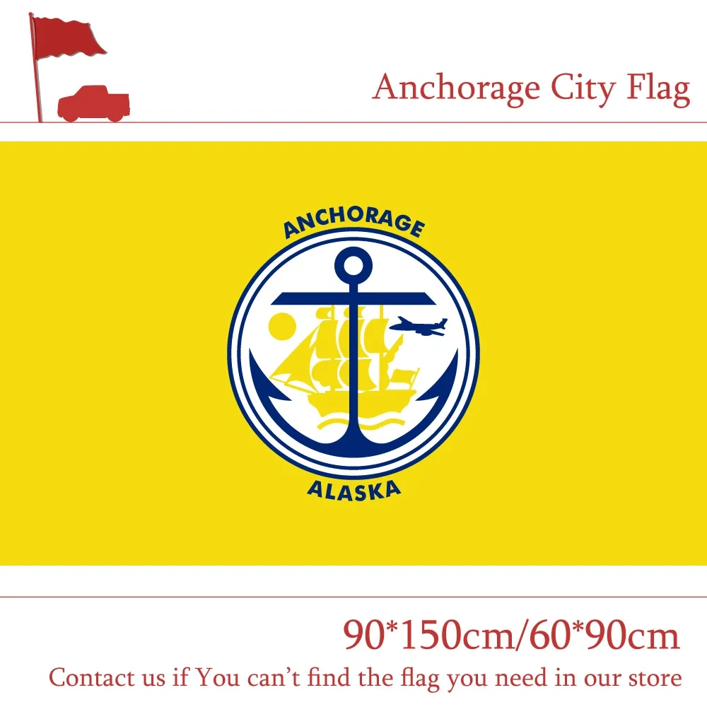 US Anchorage City Flag 90*150cm 60*90cm Flag State of Alaska Banner