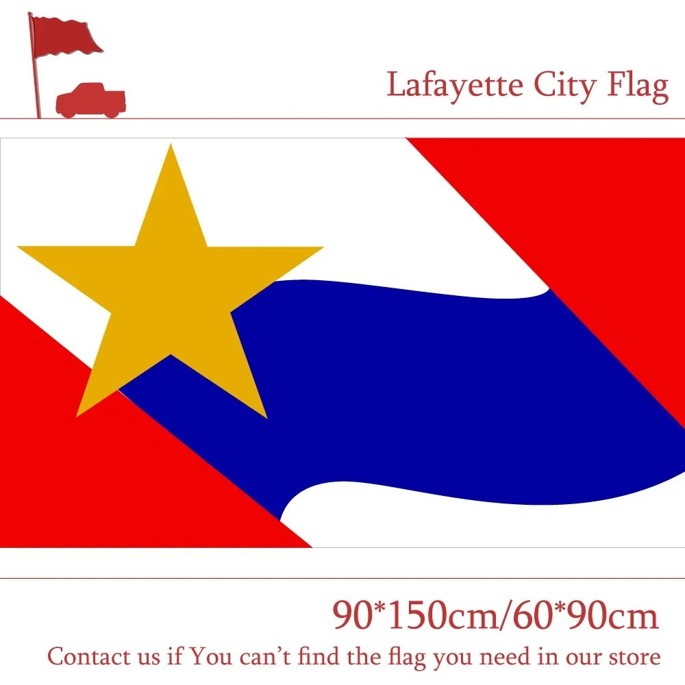 3x5ft Lafayette City Flag USA Indiana State 90*150cm 60*90cm High-quality 100d Polyester Banner For Vote