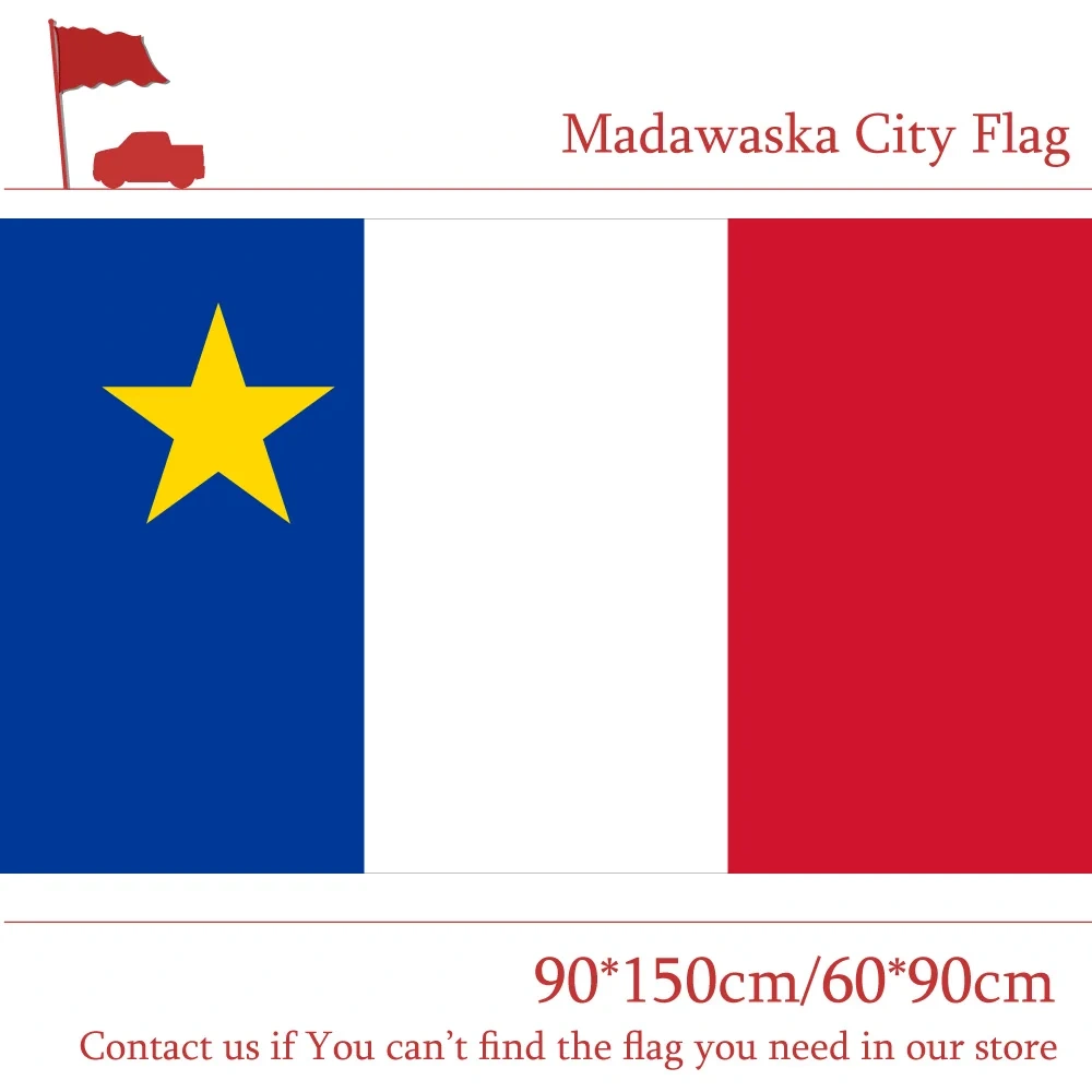 Madawaska City Flag Of Maine State 90*150cm 60*90cm Flag 3x5ft Digital Printing Polyester For Campaign Vote
