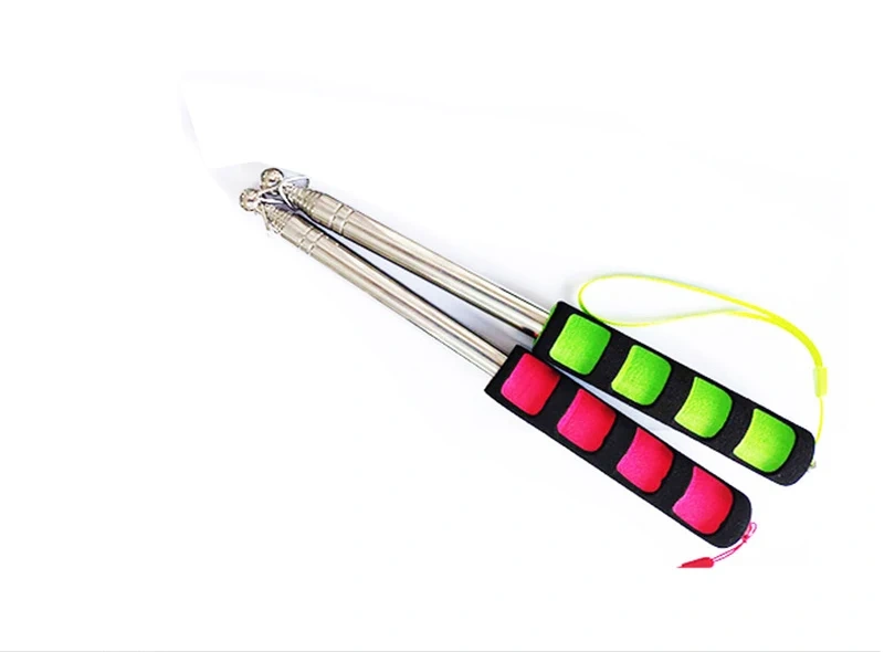 Hot Selling 120cm Stainless Steel Telescopic Flagpole Portable Handheld Poles For Flags Windsock tour guide flagpole