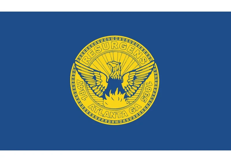 Atlanta City Flag 90*150cm 60*90cm Flag 3x5ft Digital Printing Brass Grommets High-quality 40*60cm Car Flag For Home Decoration