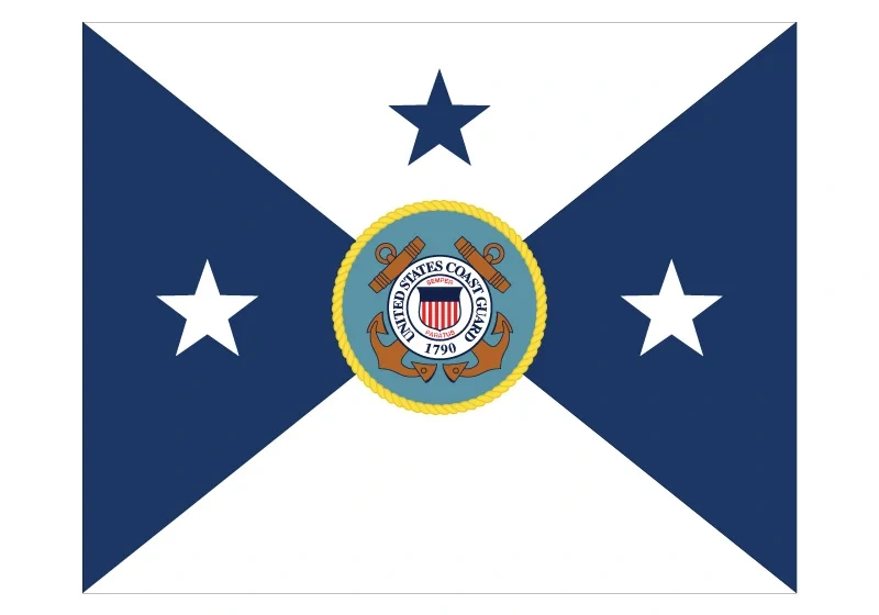 3x5ft Polyester Banner The Coast Guard Auxiliary Commandant Flag 90*150cm 60*90cm 40*60cm Flying Flag America 15*21cm Hand Flag
