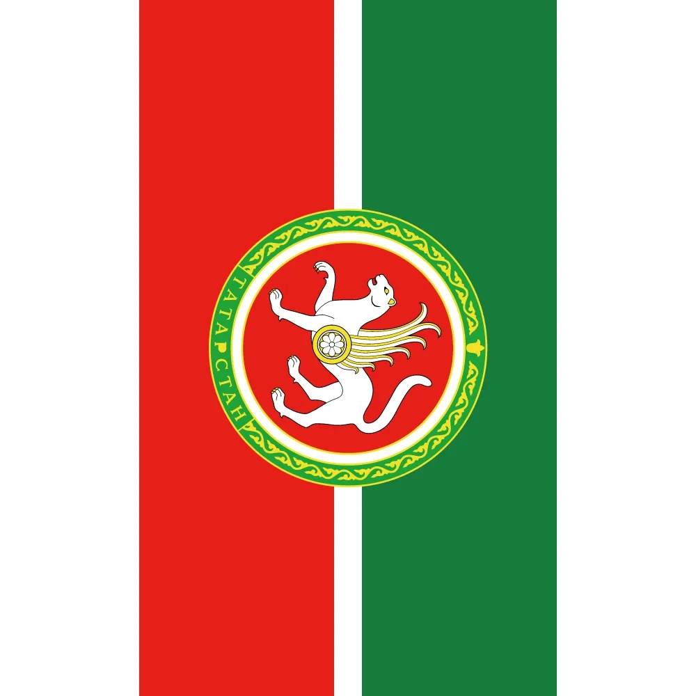 Tatarstan Flags and Banners 90*150 cm/60*90 cm/40*60cm Big Flag 3 X 5 ft Home Decorations