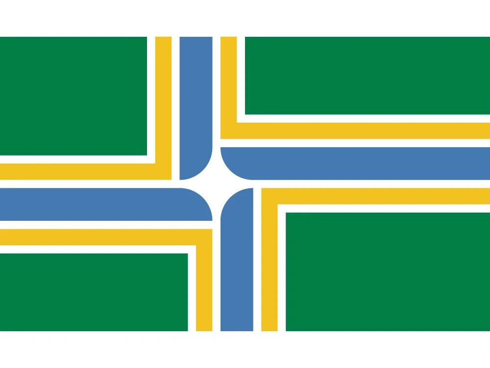 Portland City Flag Of Oregon State 60*90cm 90*150cm 3x5ft Banners 100d Polyester For Home Decoration