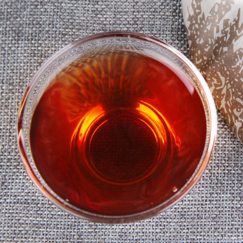 2019 Pu'er tea, cooked tea cake tea, Menghai Bulangshan Yiwu Laoshu tea