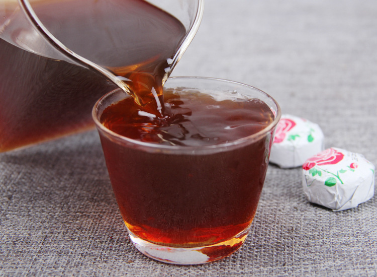 2023 Yunnan Flower Tea Mini Xiaotuo Tea Rose Pu'er Mature Tea Combination Flower Grass Tea Double petal Red Rose