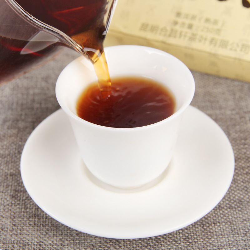 2013 Wujin Daye Pu'er Tea Brick 250g Mature Tea Aged Collection Pu'er
