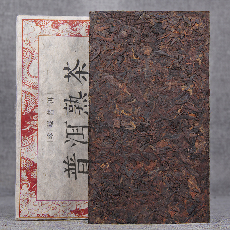 2018 Rare Pu'er Cooked Date Fragrance Pu'er Cooked Tea Pu'er Tea Brick 1000g