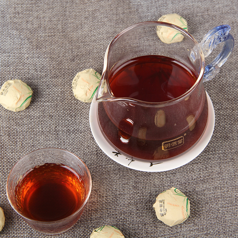 2023 Glutinous Rice Fragrant Pu'er Mature Tea Combination Flower and Grass Tea Glutinous Fragrant Pu'er Tea