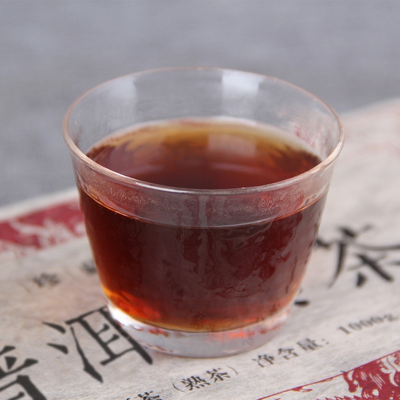 2018 Rare Pu'er Cooked Date Fragrance Pu'er Cooked Tea Pu'er Tea Brick 1000g