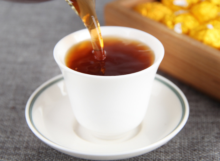 2009 Cooked Tea Dragon Ball Pu'er Handmade Palace Tuo Tea Jin Ya Tuo Tea