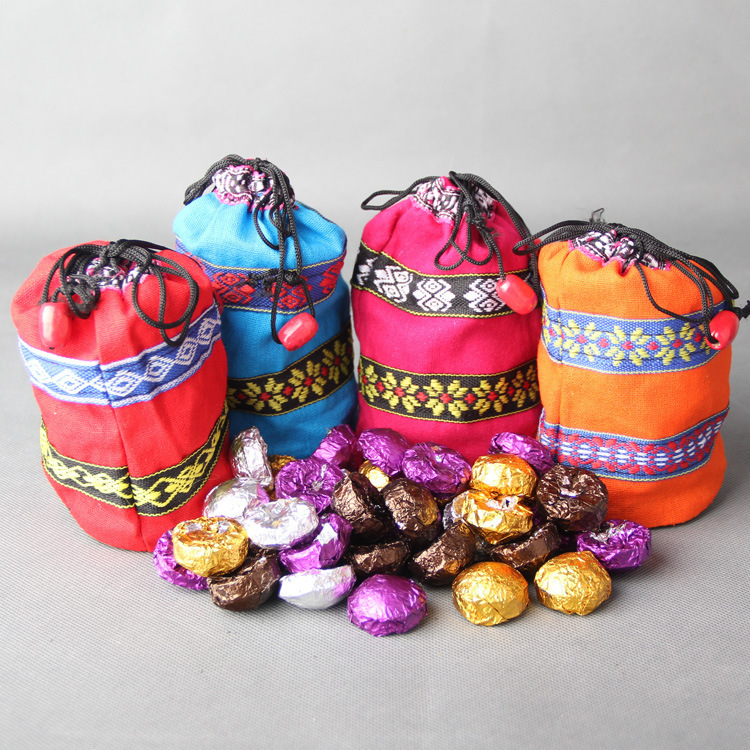 Pu erh tea mini Xiao tuo tea colorful Yunnan Xiao Jintuo combination set of raw and ripe tea