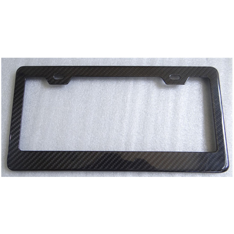 Customizable Weather Resistance Carbon Fiber License Plate Frame for Car