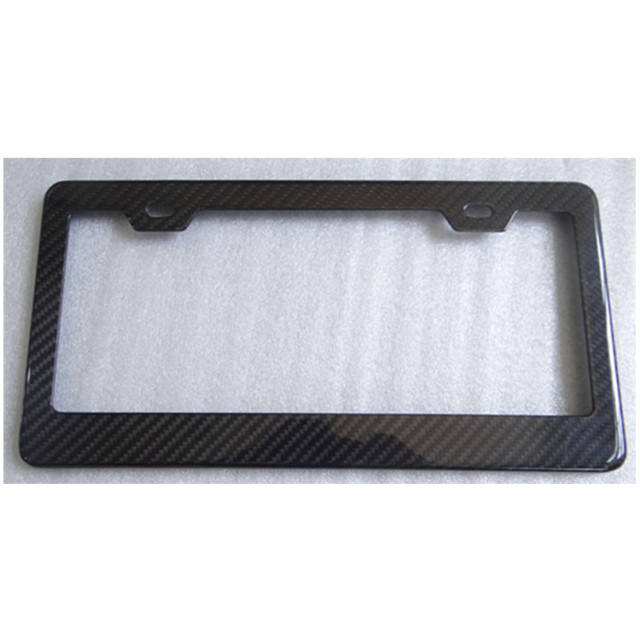 Customizable Weather Resistance Carbon Fiber License Plate Frame for Car