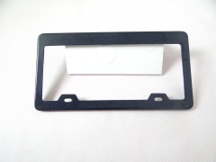 Customizable Weather Resistance Carbon Fiber License Plate Frame for Car