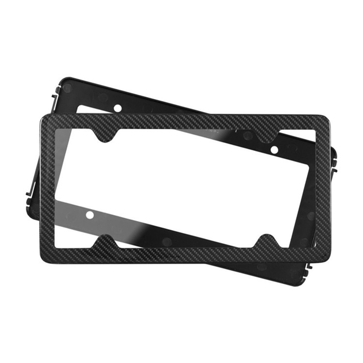 Customizable Weather Resistance Carbon Fiber License Plate Frame for Car