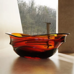 Easy to Clean Freestanding Acrylic Bathtub Acrylic Transparent Bathtub for Home/Hotel