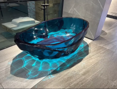 Easy to Clean Freestanding Acrylic Bathtub Acrylic Transparent Bathtub for Home/Hotel