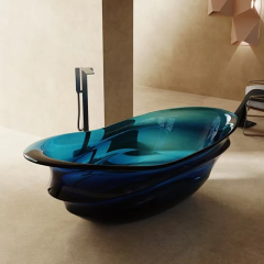 Easy to Clean Freestanding Acrylic Bathtub Acrylic Transparent Bathtub for Home/Hotel