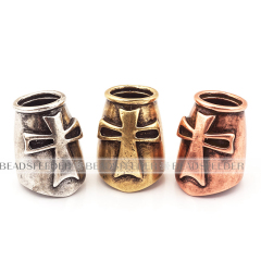 Roman Spartan Helmet Bead ,fit for 3mm Leather Paracord Lanyard Men Bracelet Making,17x12.5x13.5mm ,hole size 13.5mm