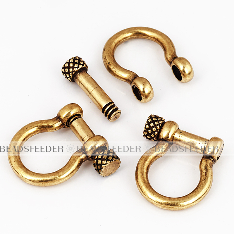 Paracord Clasp with screw , fit 550 Paracord Survival Bracelet Making,black/white gold /rose gold,21x18x13mm