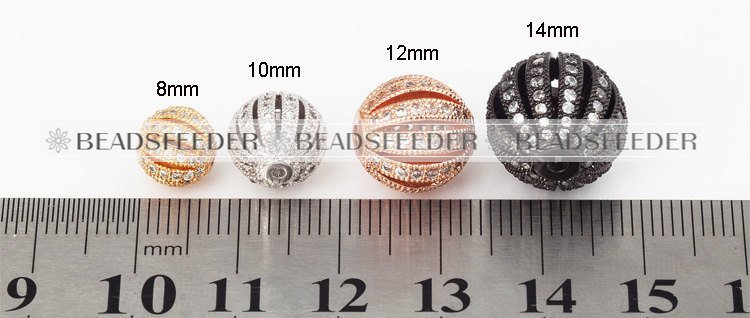 10mm clear CZ shamballa round ball bead Micro Pave Bead,Clear Cubic Zirconia CZ beads,for men and women Bracelet