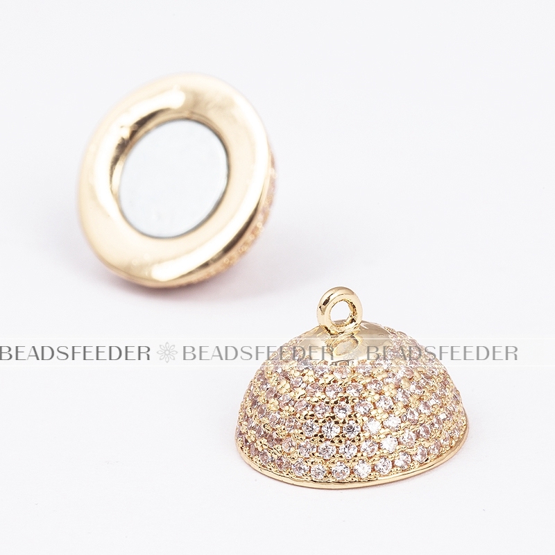 14mm Super strong round ball N50 Magnetic Clasp for bracelet Necklace ,CZ micro pave Magnetic Jewelry Clasp, jewelry findings