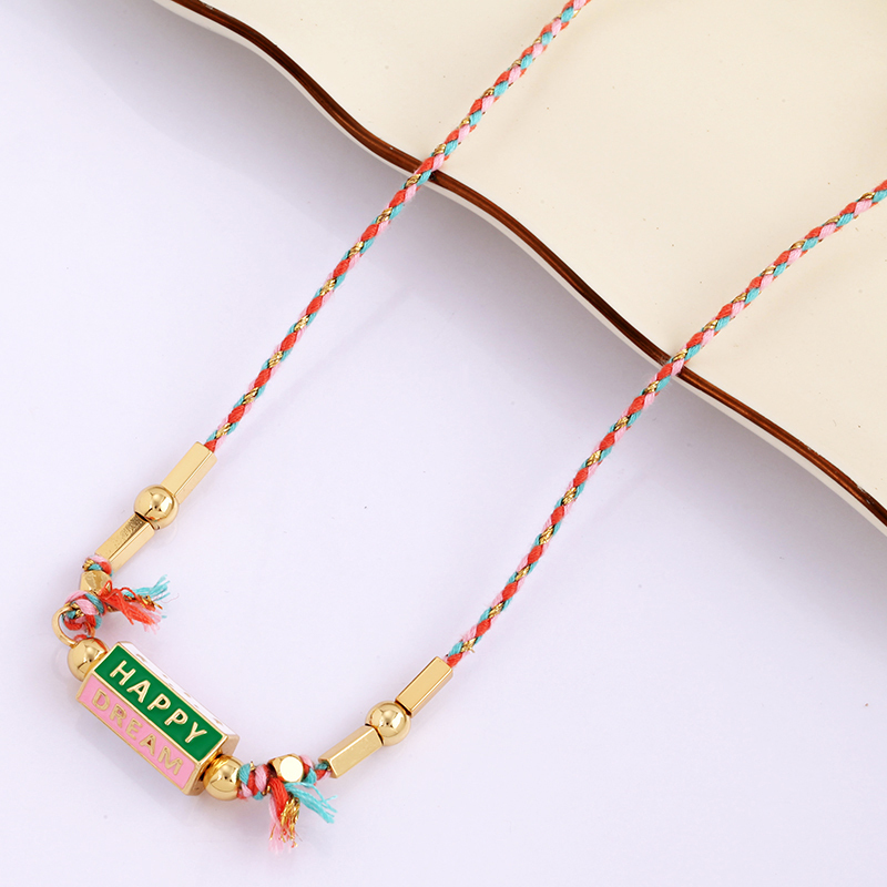 Evil Eye Necklace Amour Turkish Blue Pink Long Knotting Beaded Boho Jewelry,Women Sweater Amulet Party Summer Beach Gift For Her