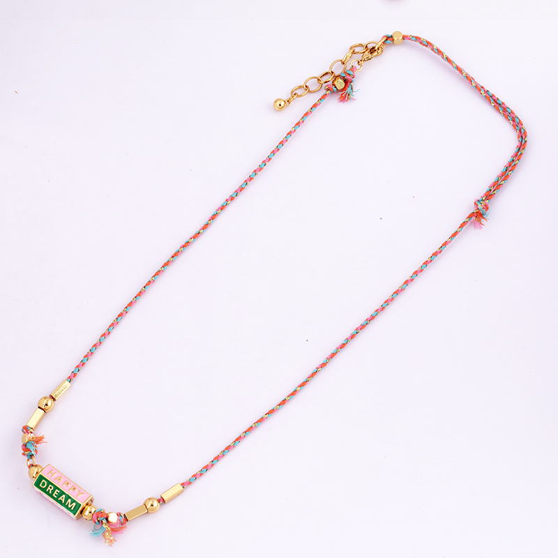Evil Eye Necklace Amour Turkish Blue Pink Long Knotting Beaded Boho Jewelry,Women Sweater Amulet Party Summer Beach Gift For Her
