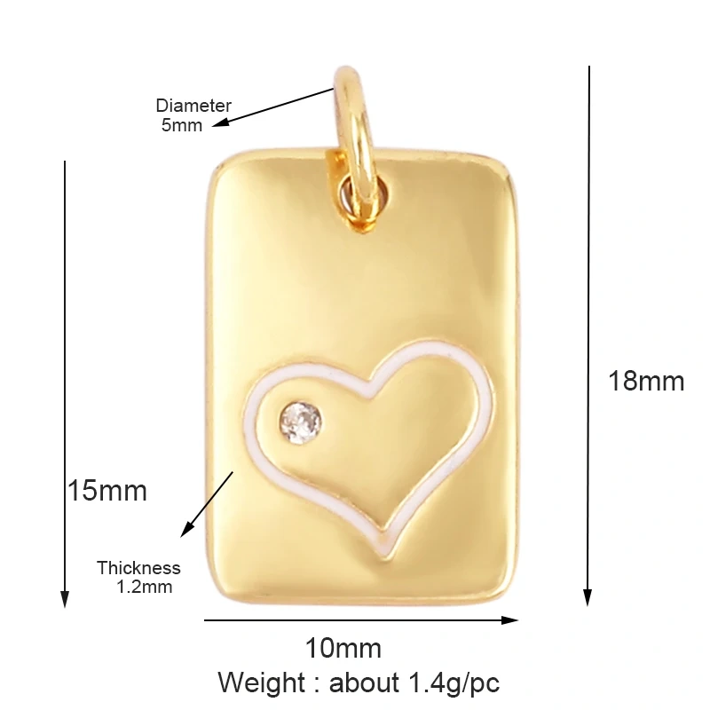 Good Luck Happy Smile Face Heart Moon Triangular Charm Attachment  , brass real gold plated , fashion jewelry findings