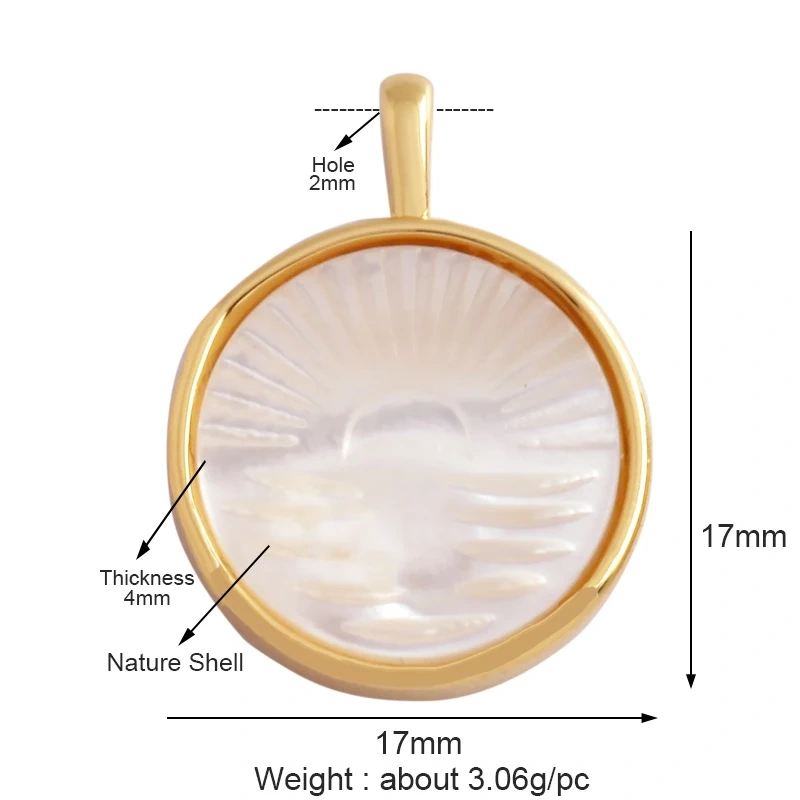 Shell Pearl 18K Gold Plated Life Tree Angel Charm Pendant,Holy Religious Jesus Virgin Mary Jewelry Necklace Accessories Supplies