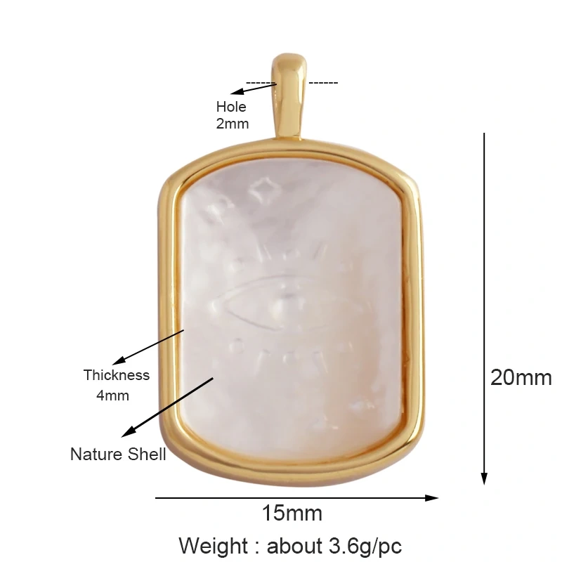 Shell Pearl 18K Gold Plated Life Tree Angel Charm Pendant,Holy Religious Jesus Virgin Mary Jewelry Necklace Accessories Supplies