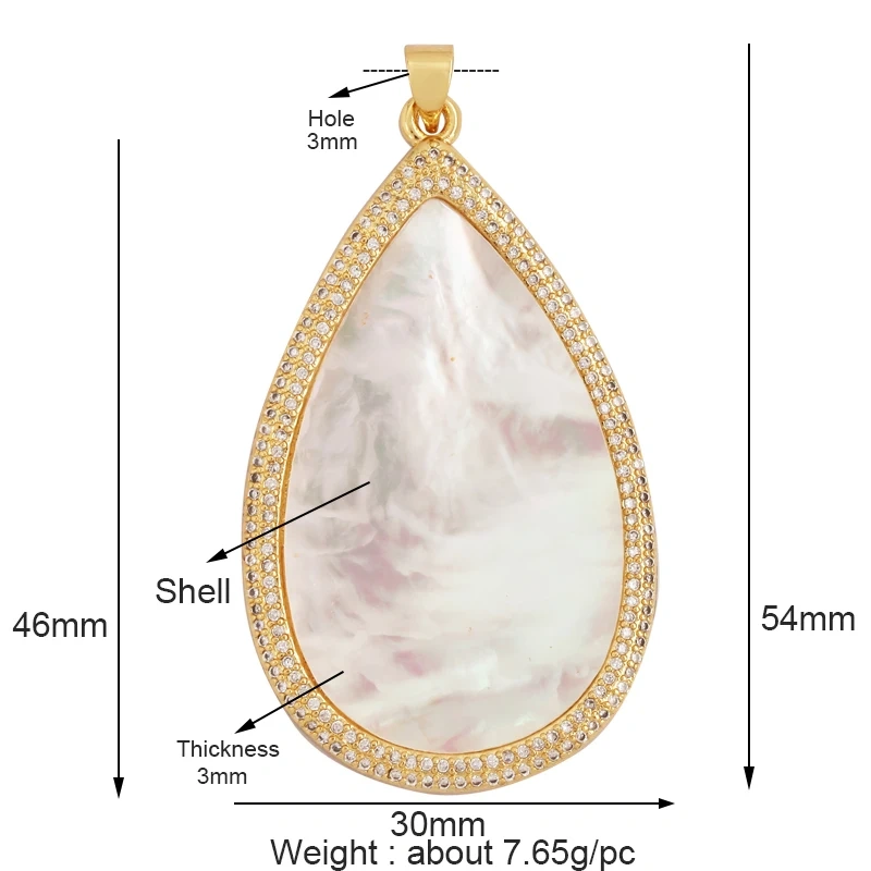 Shell Pearl 18K Gold Plated Life Tree Angel Charm Pendant,Holy Religious Jesus Virgin Mary Jewelry Necklace Accessories Supplies