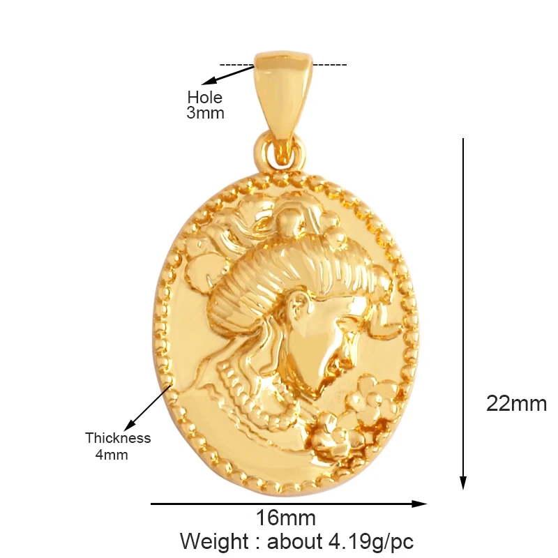 Peace Sign Feather Talisman Amulet Witch Religious Style Charm Pendant,MAMA Love Heart Wiccan Zircon Necklace Jewelry Findings