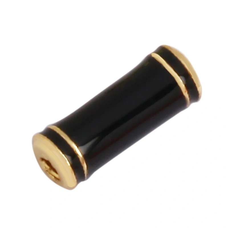 Trendy Colorful Enamel Tube 18K Gold Plated Metal Brass Spacer Beads Bead Knotting Supplies,Women Men's Beading Bracelet Elemens