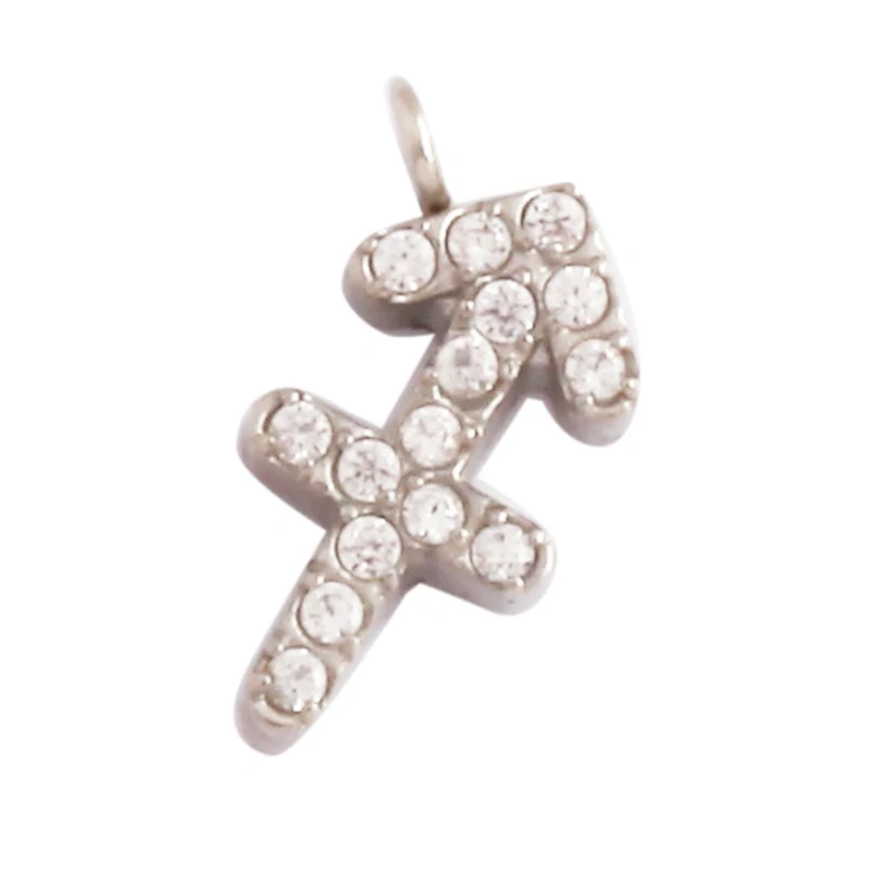 Trendy Charm Zodiac Horoscope Sign Medallion Pendant,316 Stainless Steel Sparkle for Necklace Bracelet Jewelry Making Supplies