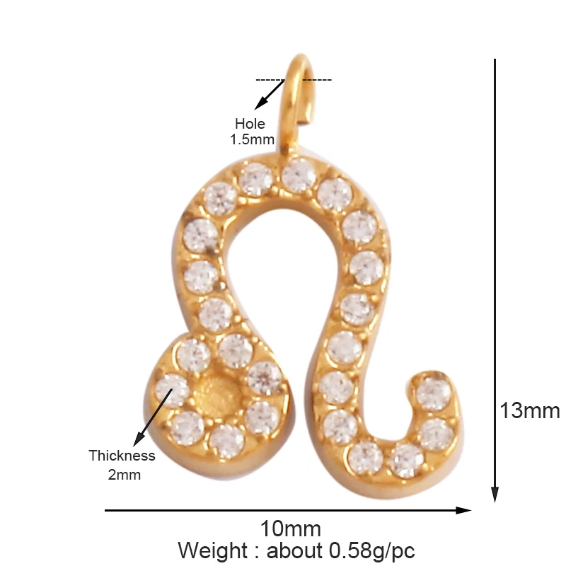 Trendy Charm Zodiac Horoscope Sign Medallion Pendant,316 Stainless Steel Sparkle for Necklace Bracelet Jewelry Making Supplies