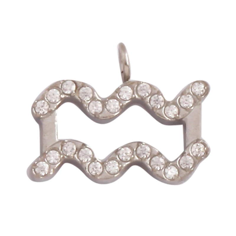 Trendy Charm Zodiac Horoscope Sign Medallion Pendant,316 Stainless Steel Sparkle for Necklace Bracelet Jewelry Making Supplies