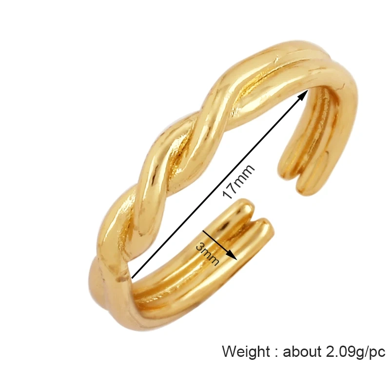 Fashion Colorful Eye Water Drop Shape Finger Ring,18K Gold Plated Zircon Open Adjustable Rings Charm Jewelry Findings Supplies