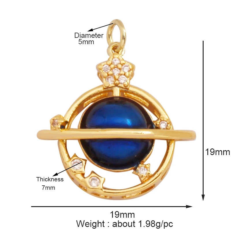 Trendy Shining Moon Star Sun Tellurion Celestial Compass Charm Pendant in Gold Colour , Jewelry Necklace Bracelet Making Supply S39