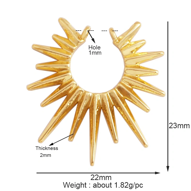 Trendy Shining Moon Star Sun Tellurion Celestial Compass Charm Pendant in Gold Colour , Jewelry Necklace Bracelet Making Supply S39