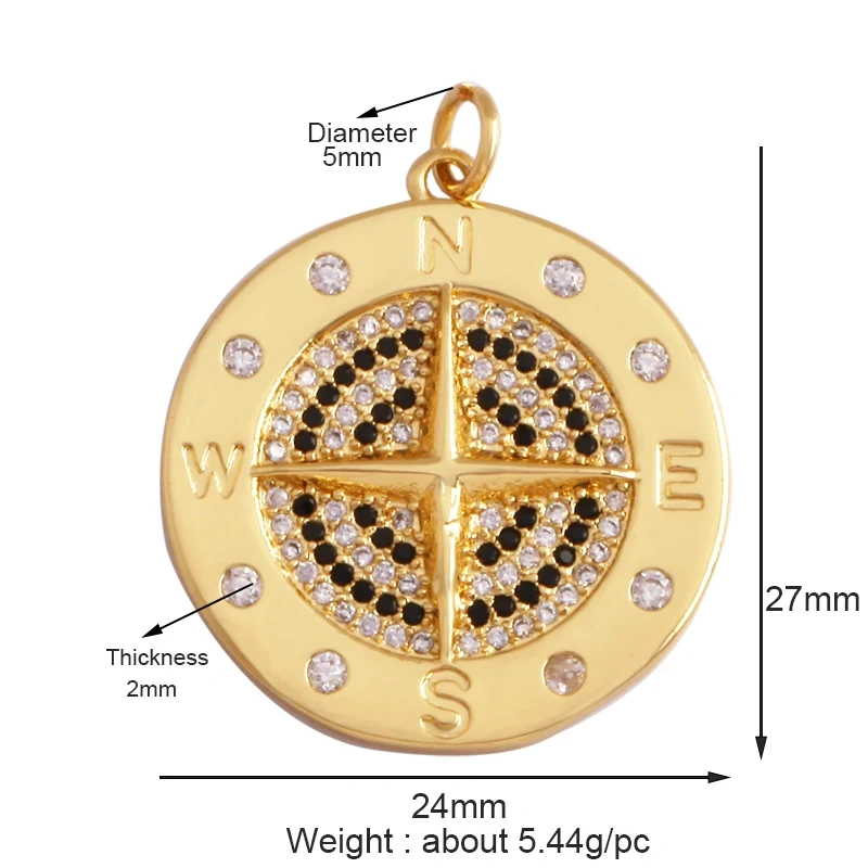 Trendy Shining Moon Star Sun Tellurion Celestial Compass Charm Pendant in Gold Colour , Jewelry Necklace Bracelet Making Supply S39