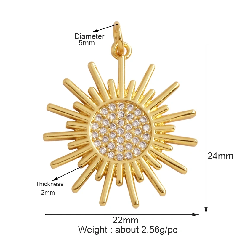 Trendy Shining Moon Star Sun Tellurion Celestial Compass Charm Pendant in Gold Colour , Jewelry Necklace Bracelet Making Supply L43