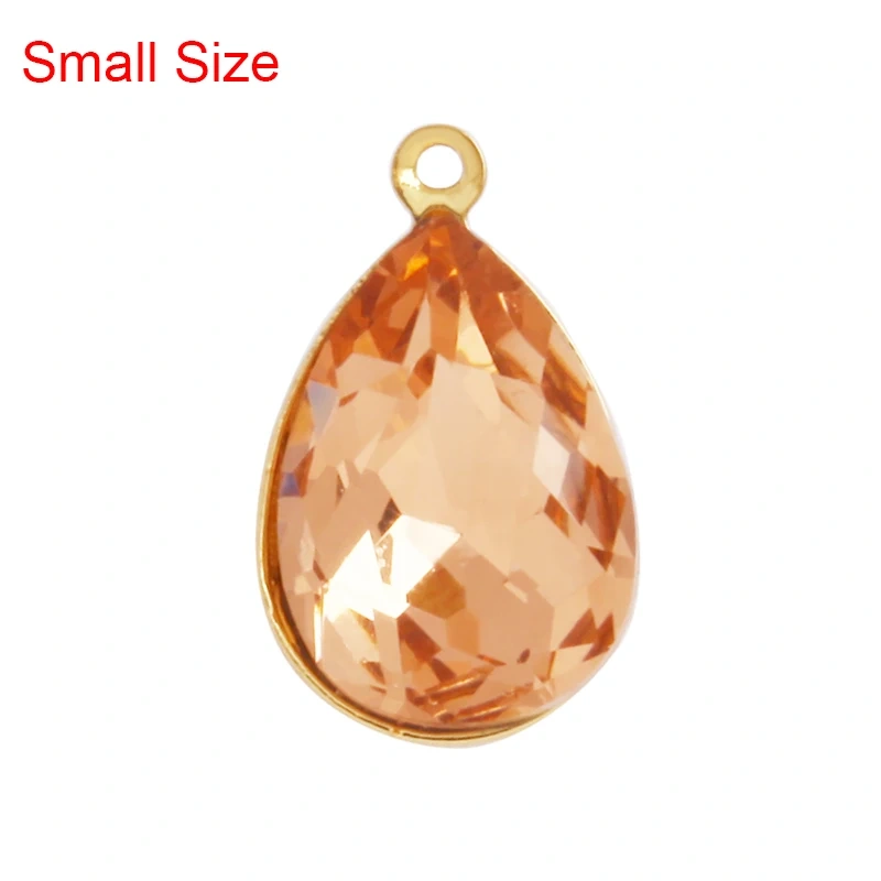 Geometry Bezel Charm Pendant with Glass,Earring Attachment,18K Gold Plated CZ Micro Pave Jewelry Findings Accessories Supplies